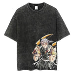 Vintage Demon Slayer T-shirt featuring Kamado Tanjirou graphic print from Infinite Visibility, casual wear with detailed character illustration.