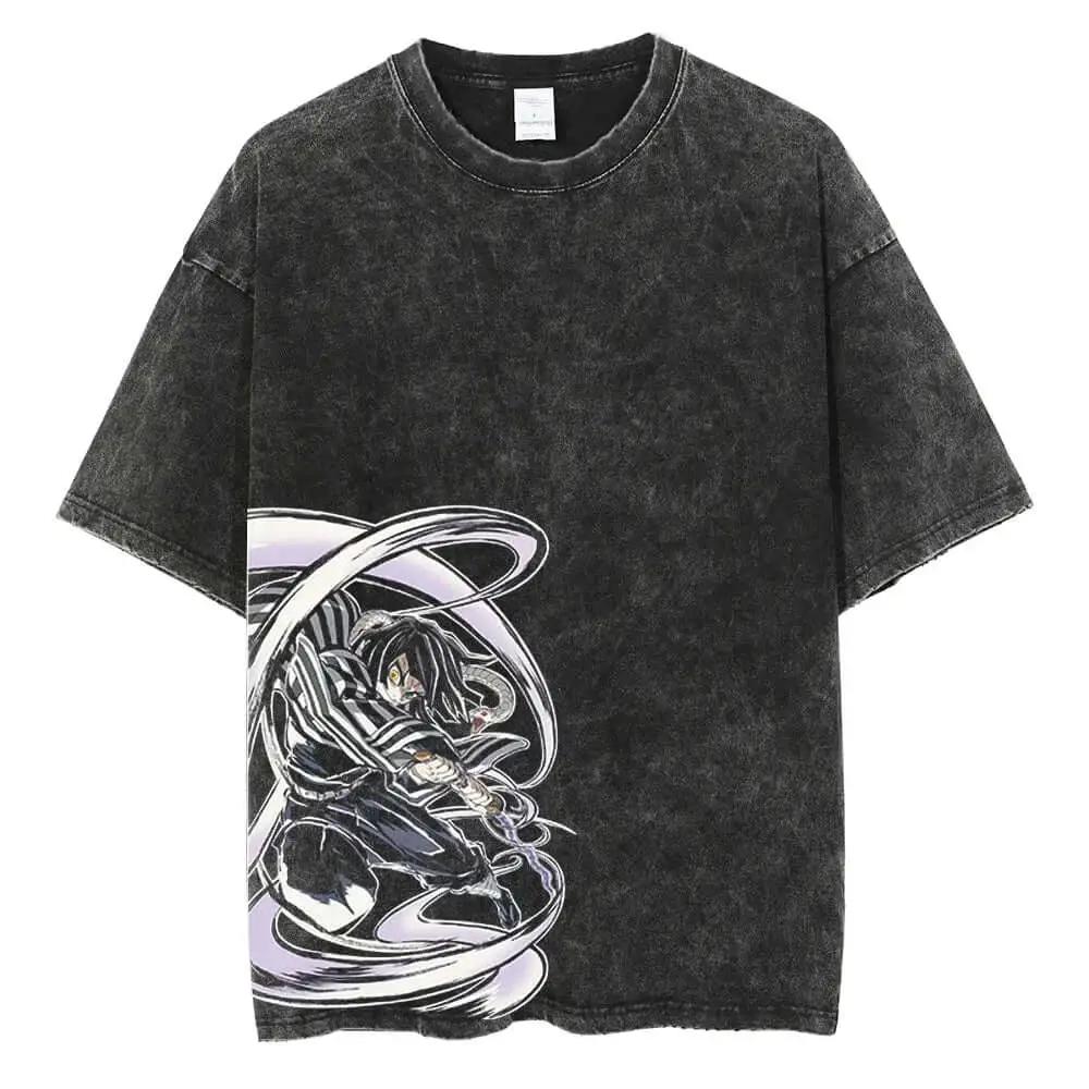 Vintage Demon Slayer T-shirt featuring Kamado Tanjirou graphic print from Infinite Visibility, casual and stylish for fans.