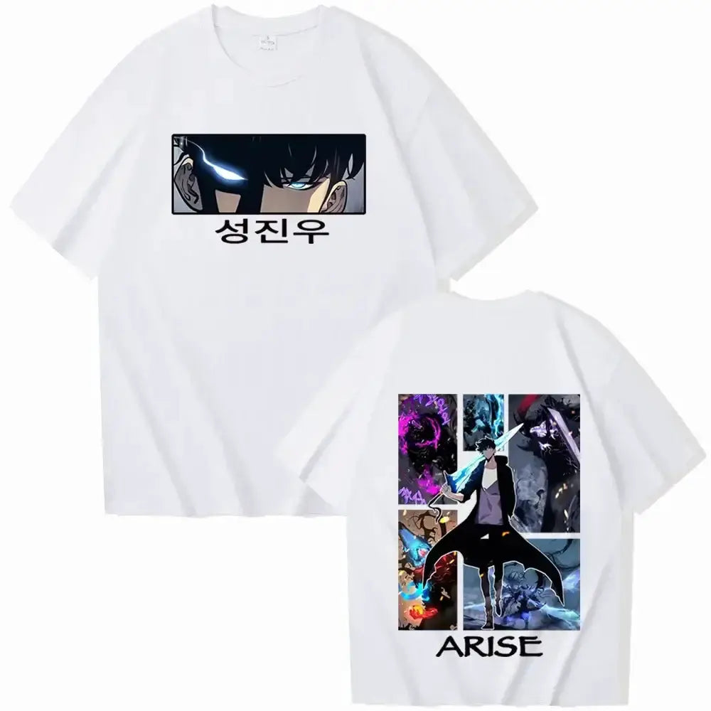 Infinite Visibility Solo Leveling T-Shirt 2025 hot anime Harajuku tee featuring bold graphic design and stylish fit.