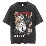 Vintage Chainsaw Man T-shirt by Infinite Visibility, washed cotton tee with graphic print and casual fit.
