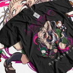 Black Himiko Toga T-shirt from My Hero Academia manga cosplay by Infinite Visibility, featuring detailed character design.