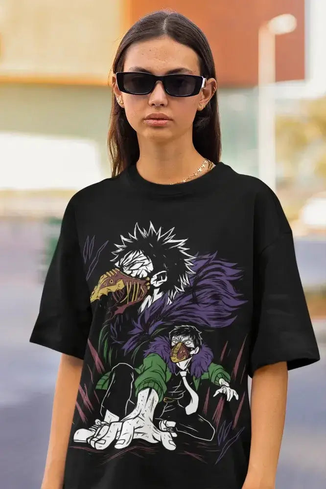 Overhaul Kai My Hero Academia kanji T-shirt by Infinite Visibility, featuring character artwork and bold design on a casual tee.