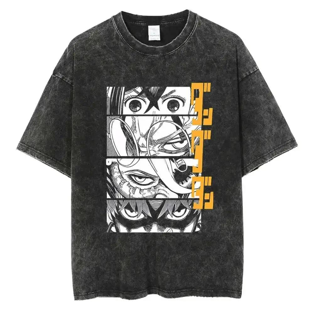 Vintage Dandadan Ken Takakura T-shirt by Infinite Visibility featuring manga-inspired artwork on a casual cotton tee.