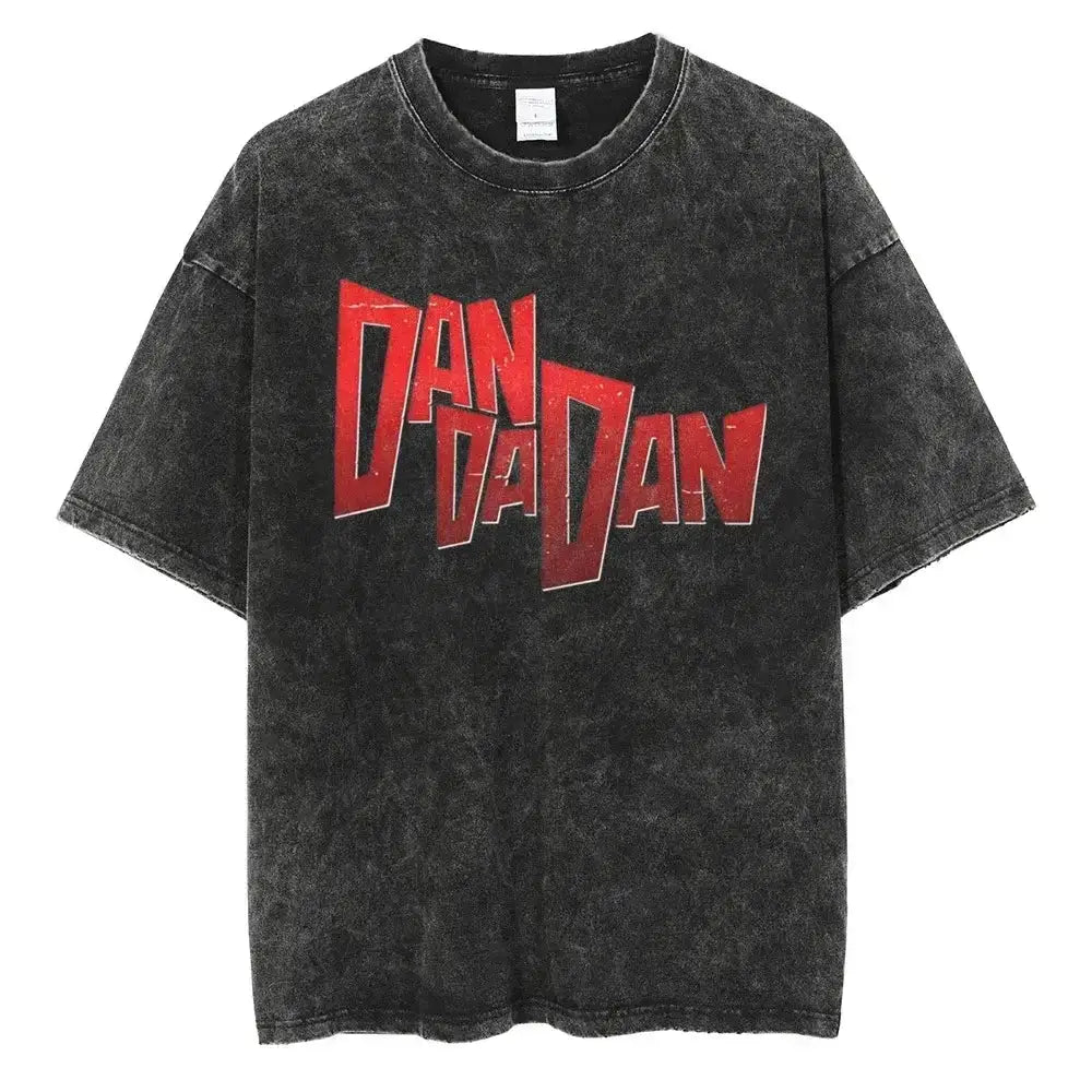 Vintage Dandadan Ken Takakura manga T-shirt by Infinite Visibility, featuring a detailed graphic of the character on the front.