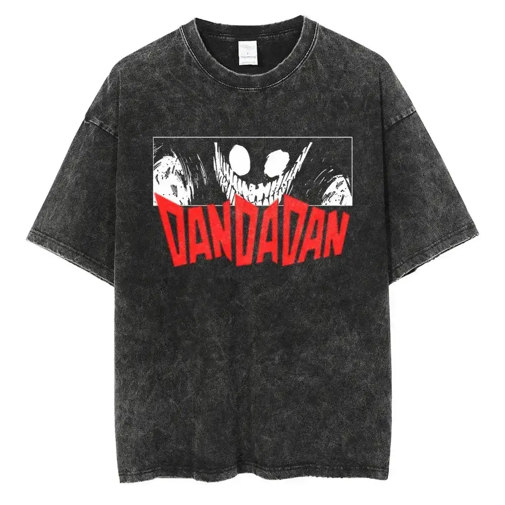Vintage Dandadan Ken Takakura T-shirt by Infinite Visibility featuring manga-inspired artwork on a casual cotton tee.