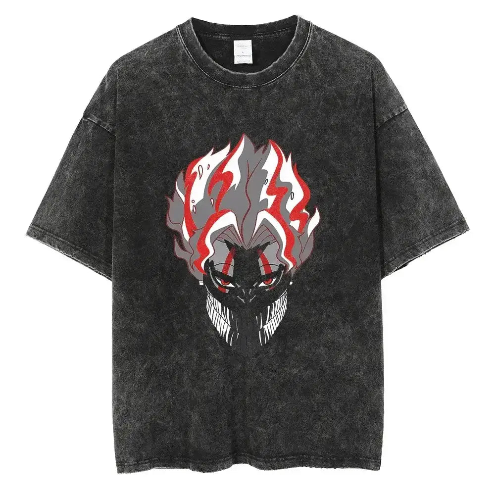 Vintage Dandadan Ken Takakura T-shirt by Infinite Visibility featuring manga-inspired artwork and a classic crew neck design.