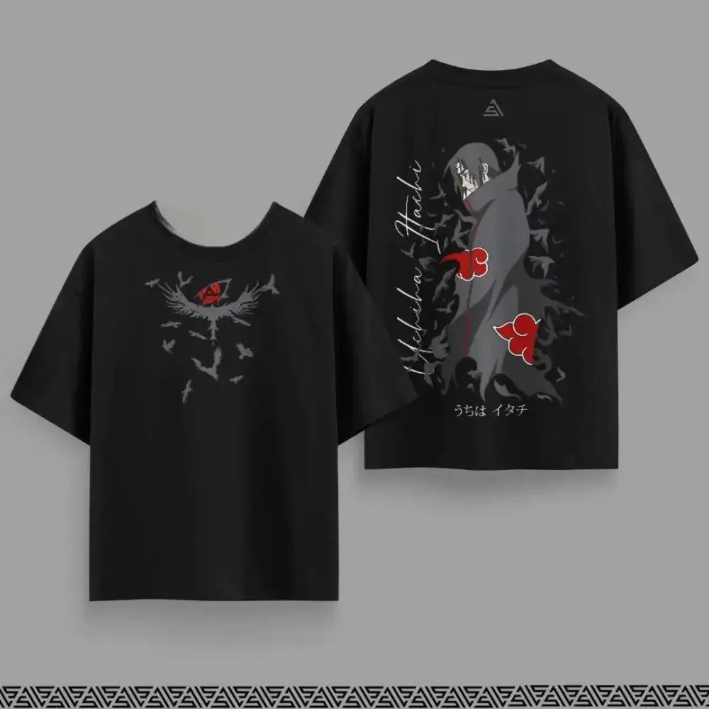 Infinite Visibility Naruto cotton T-shirt featuring breathable fabric and anime design, perfect for family casual wear.