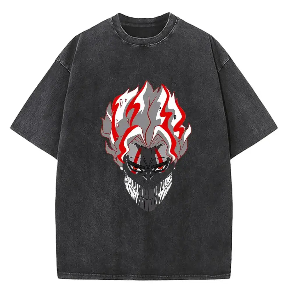 Japanese anime-inspired Dandadan Okarun T-shirt by Infinite Visibility, featuring vibrant anime character artwork on a casual tee.
