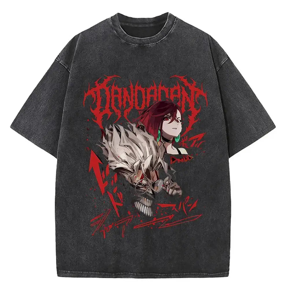 Infinite Visibility Dandadan Okarun T-shirt featuring Japanese anime aesthetic design, casual fit, and vibrant graphic on soft fabric.