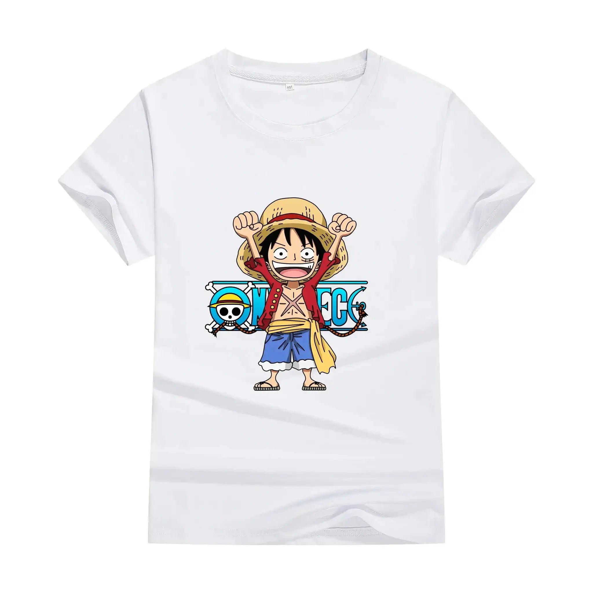 Unisex One Piece Anime Cotton T-shirt with cute design, perfect for summer, by Infinite Visibility.