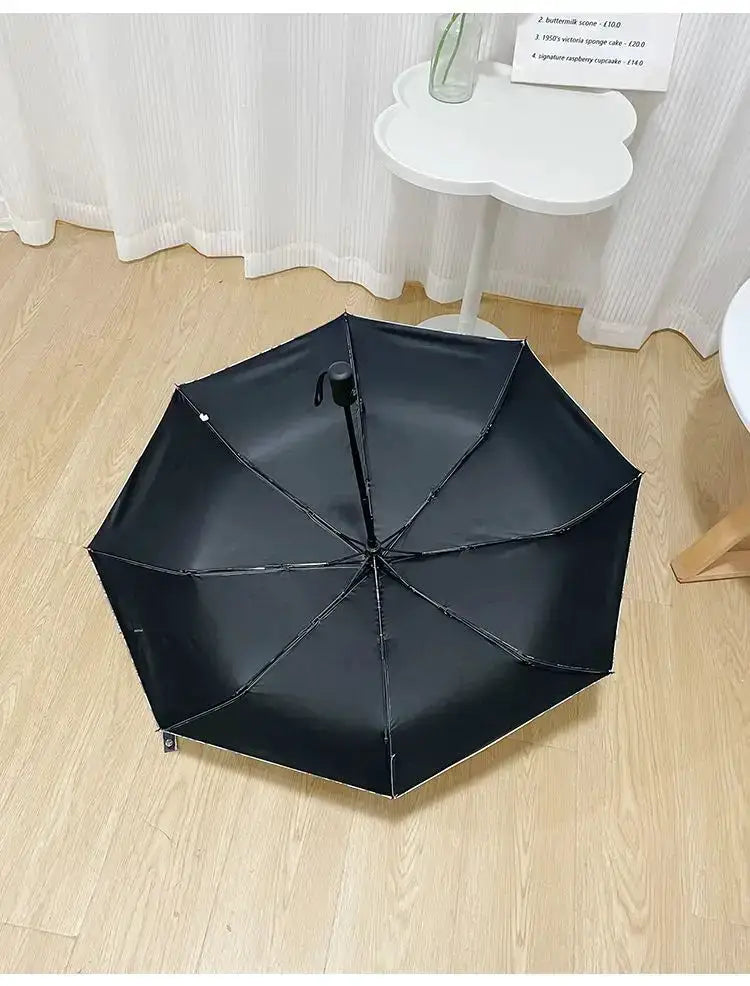 Infinite Visibility One Piece Nika Luffy fold umbrella with automatic opening, UV protection, featuring vibrant character artwork.