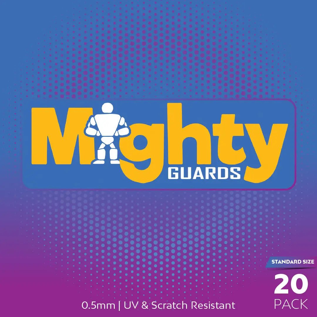 Standard size Mighty Guards 20-pack Pop! accessory from THE MIGHTY HOBBY SHOP, featuring colorful, protective gaming accessories.