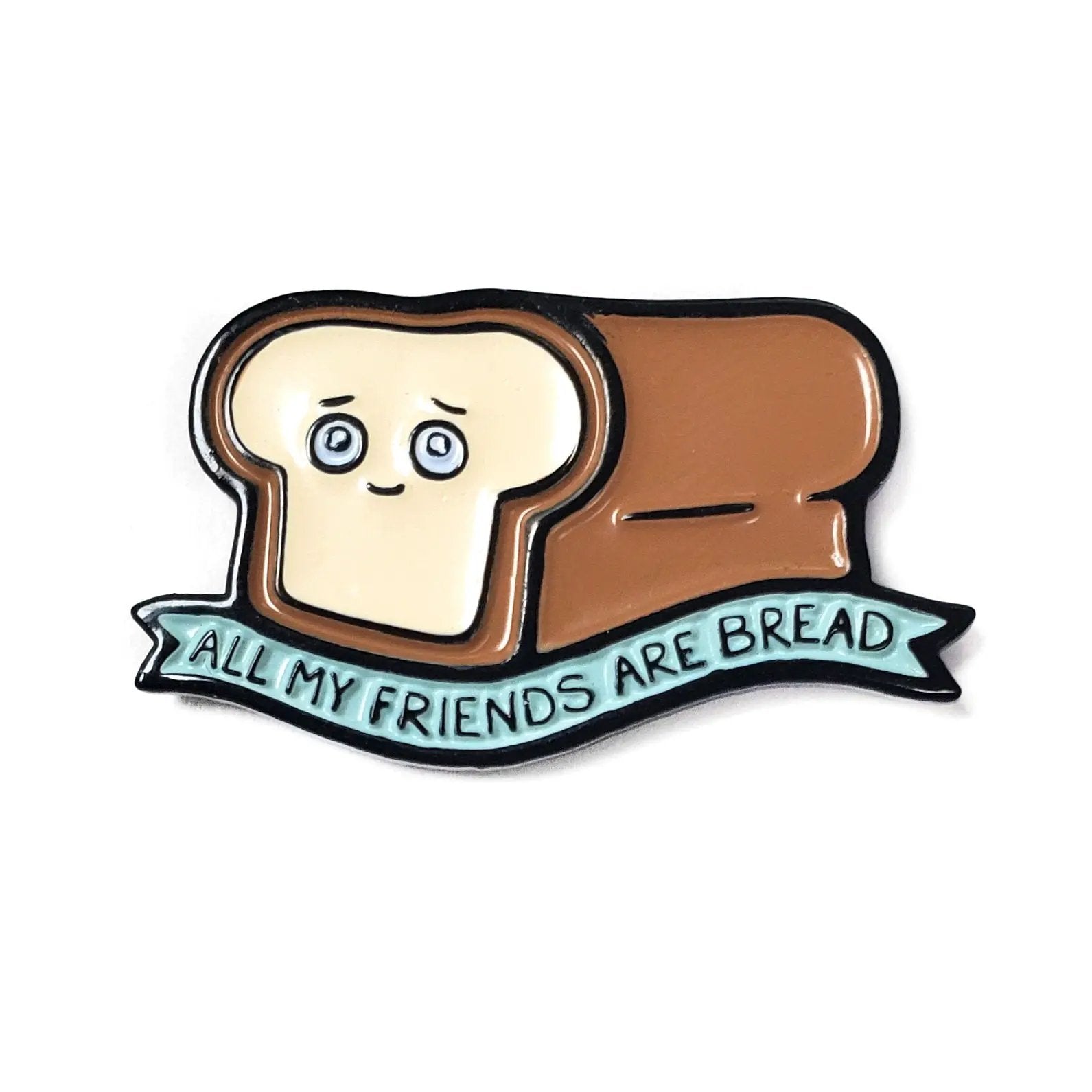 Kolorspun Bread Friends golf ball marker featuring a playful bread design, perfect for marking golf balls on the course.