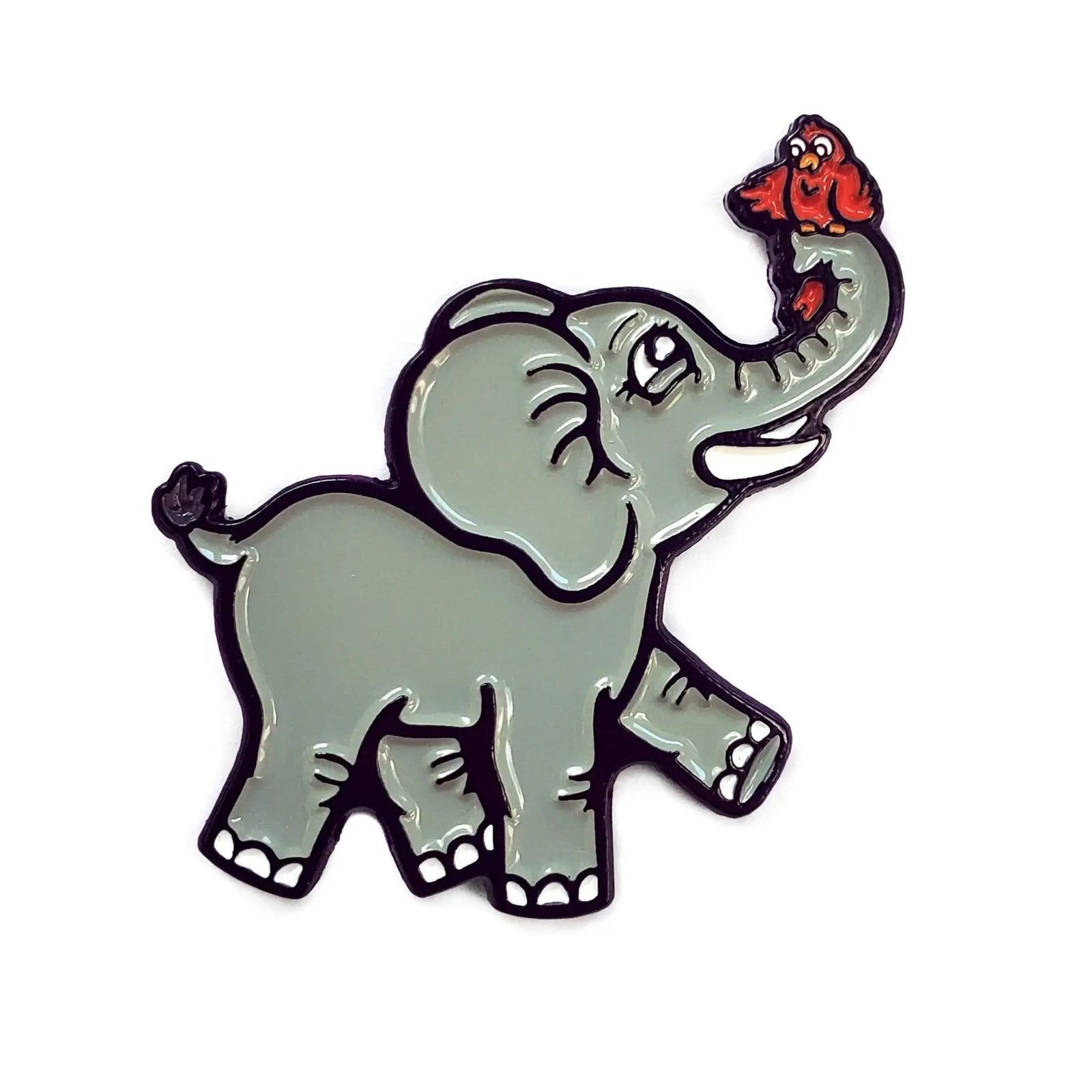 Kolorspun Elephant golf ball marker featuring a colorful elephant design, perfect for marking golf balls on the course