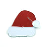 Kolorspun Santa hat enamel pin featuring festive red and white design, perfect for holiday apparel and accessories.
