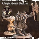 3D printed Chaos Beast Champion miniature by Last Hope Miniatures, featuring detailed sculpt and intricate design from Monolith Arts.