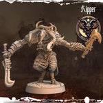3D printed Chaos Beast Ripper miniature by Last Hope Miniatures, featuring intricate details and a fierce beast design.