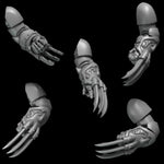3D printed crimson wings claws set by Last Hope Miniatures, featuring ten detailed claw pieces from Greytide Studio.