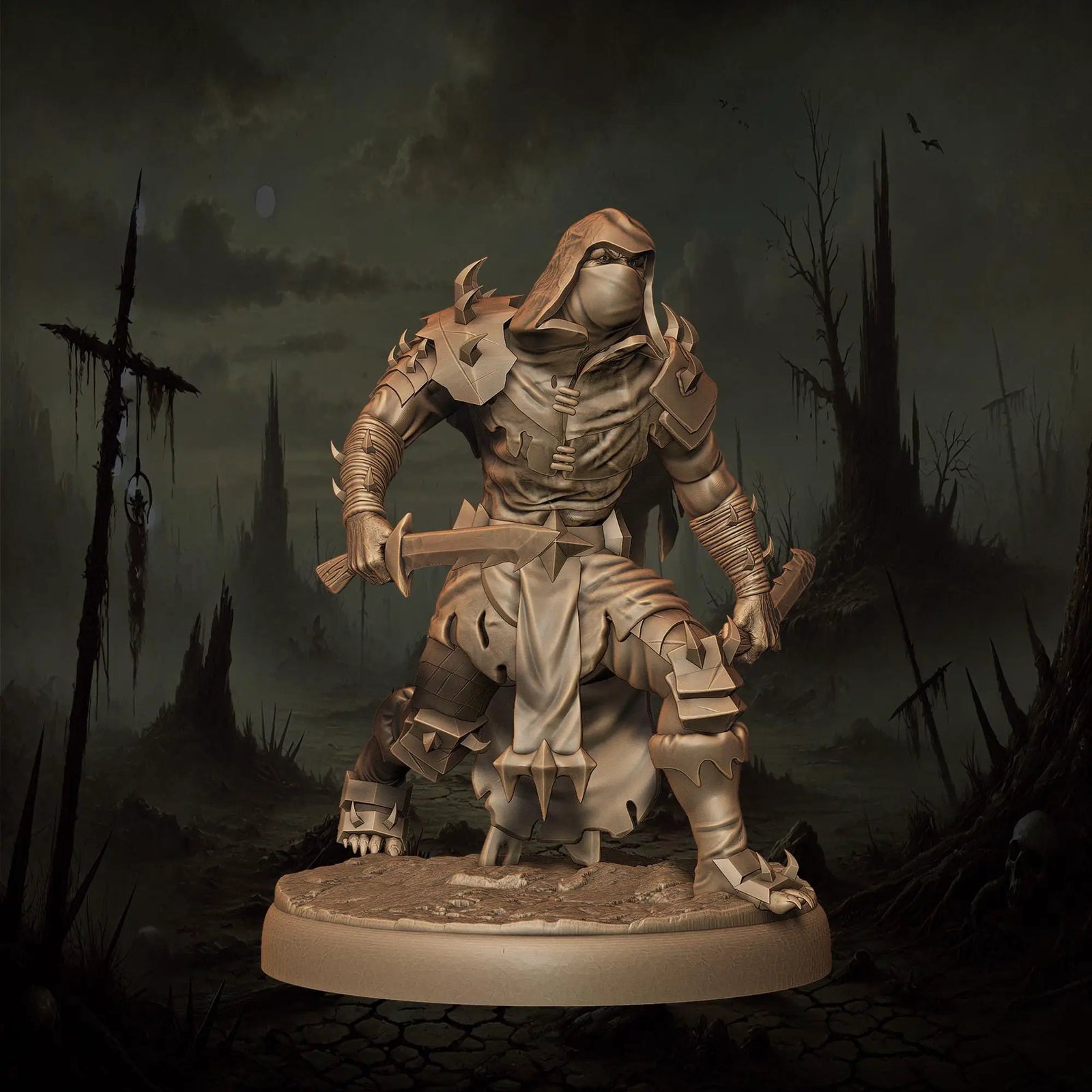 3D printed Orc Rogues miniatures by Last Hope Miniatures for tabletop gaming, featuring detailed orc figures with rogue attire.