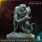 3D printed Scaleclad Pillagers miniatures by Last Hope Miniatures, featuring detailed armored figures from Archvillain Games.