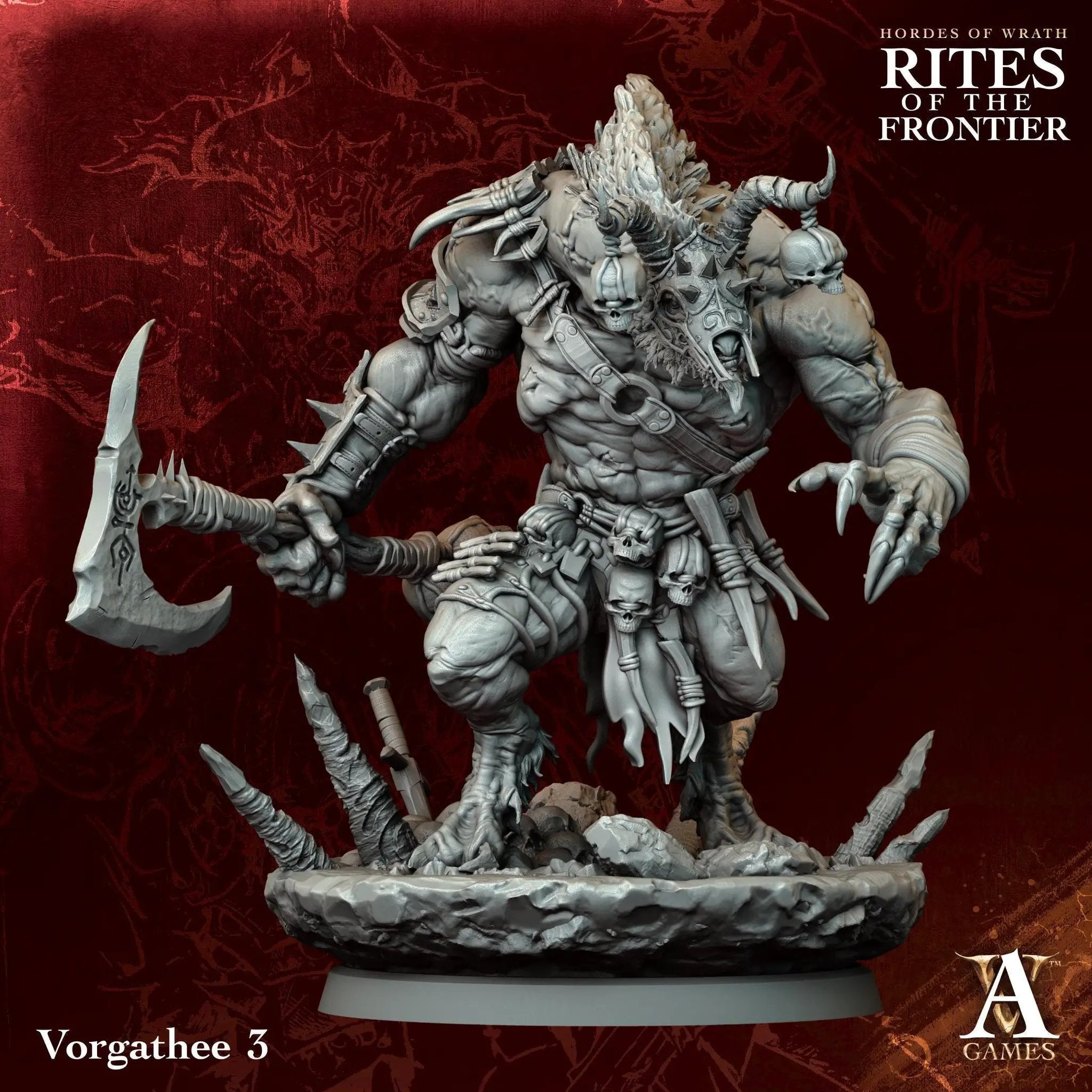 3D printed Vorgathees miniature by Last Hope Miniatures for tabletop gaming, showcasing detailed fantasy creature design.