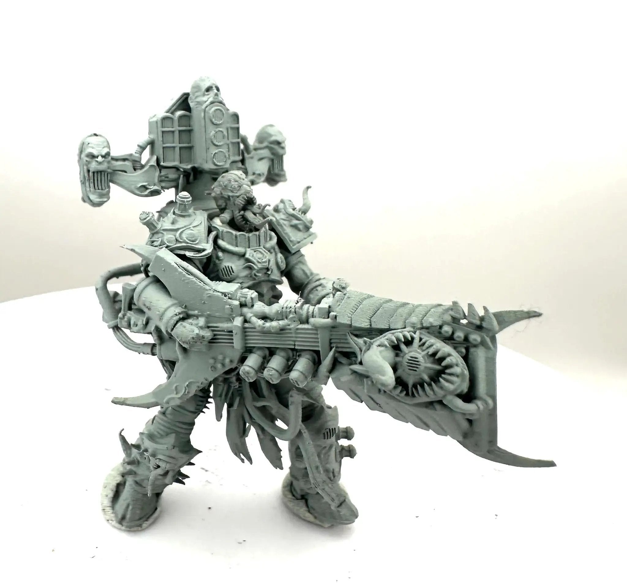 3D printed Loudbois of Chaos miniature by 3DArtGuy Miniatures, displayed on a textured surface with detailed sculpting and vibrant colors.