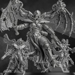 Set of five 3D printed Airborne Witch Squad miniatures by Last Hope Miniatures for DakkaDakka, detailed fantasy tabletop figures