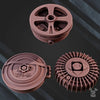 Six 3D printed anti-tank mines from Last Hope Miniatures, detailed miniature models for tabletop gaming.