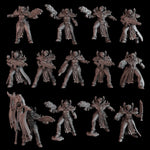 3D printed Battle Witch Squad miniatures by Last Hope Miniatures for DakkaDakka, showing detailed fantasy warrior figures.