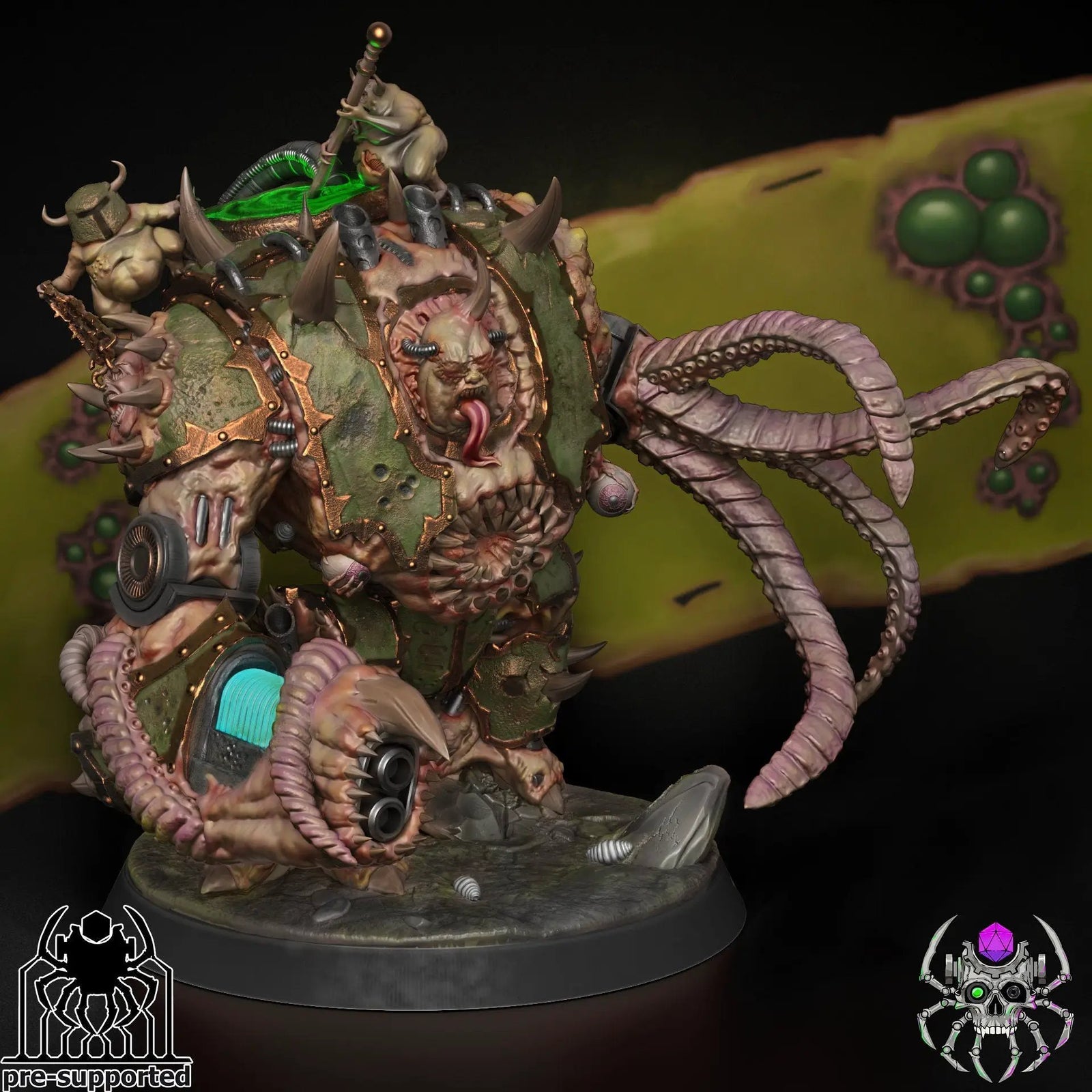 3D printed Beast of Decay miniature by Last Hope Miniatures, detailed creature with decayed, monstrous features from EightLegsMiniatures.