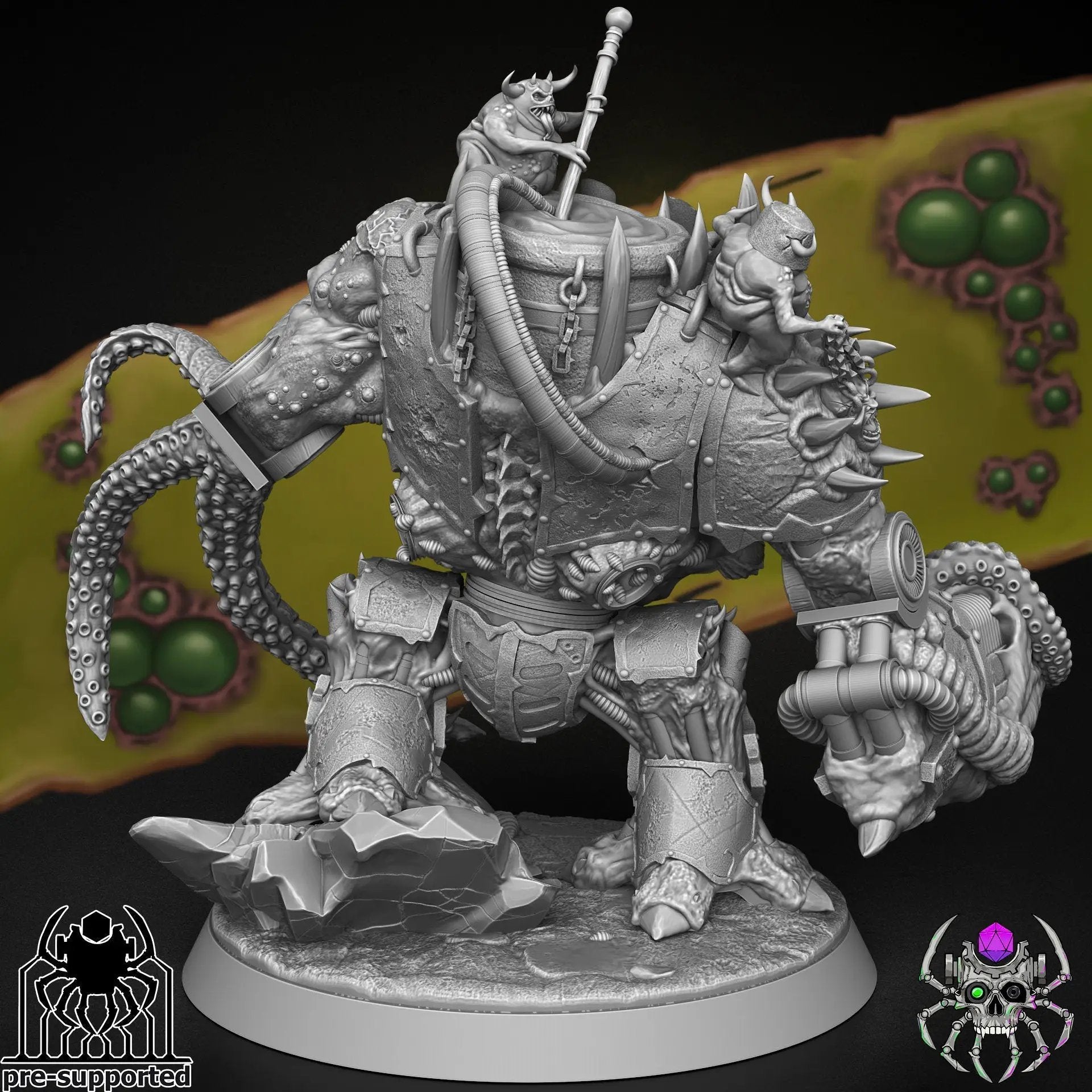 3D printed Beast of Decay miniature by Last Hope Miniatures, detailed creature with decayed features for tabletop gaming.