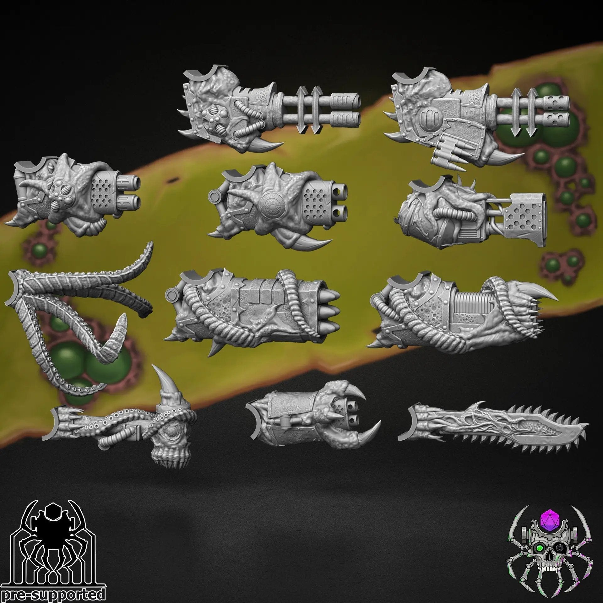 3D printed Beast of Decay miniature by Last Hope Miniatures, featuring detailed monstrous creature with decayed, skeletal appearance.