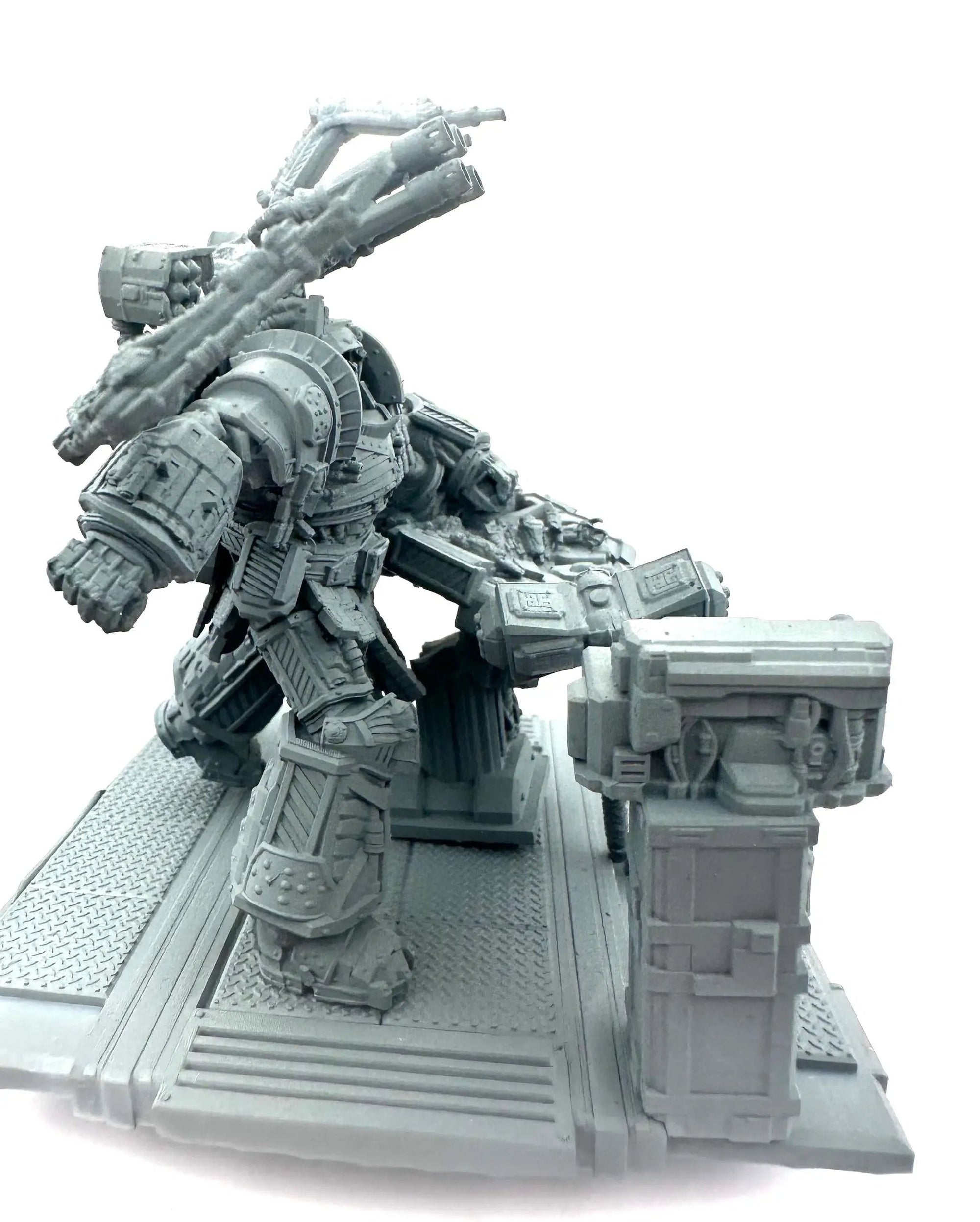 3D printed Bitter Genius diorama by 3DArtGuy Miniatures, featuring detailed miniature scene with Last Hope Miniatures branding.