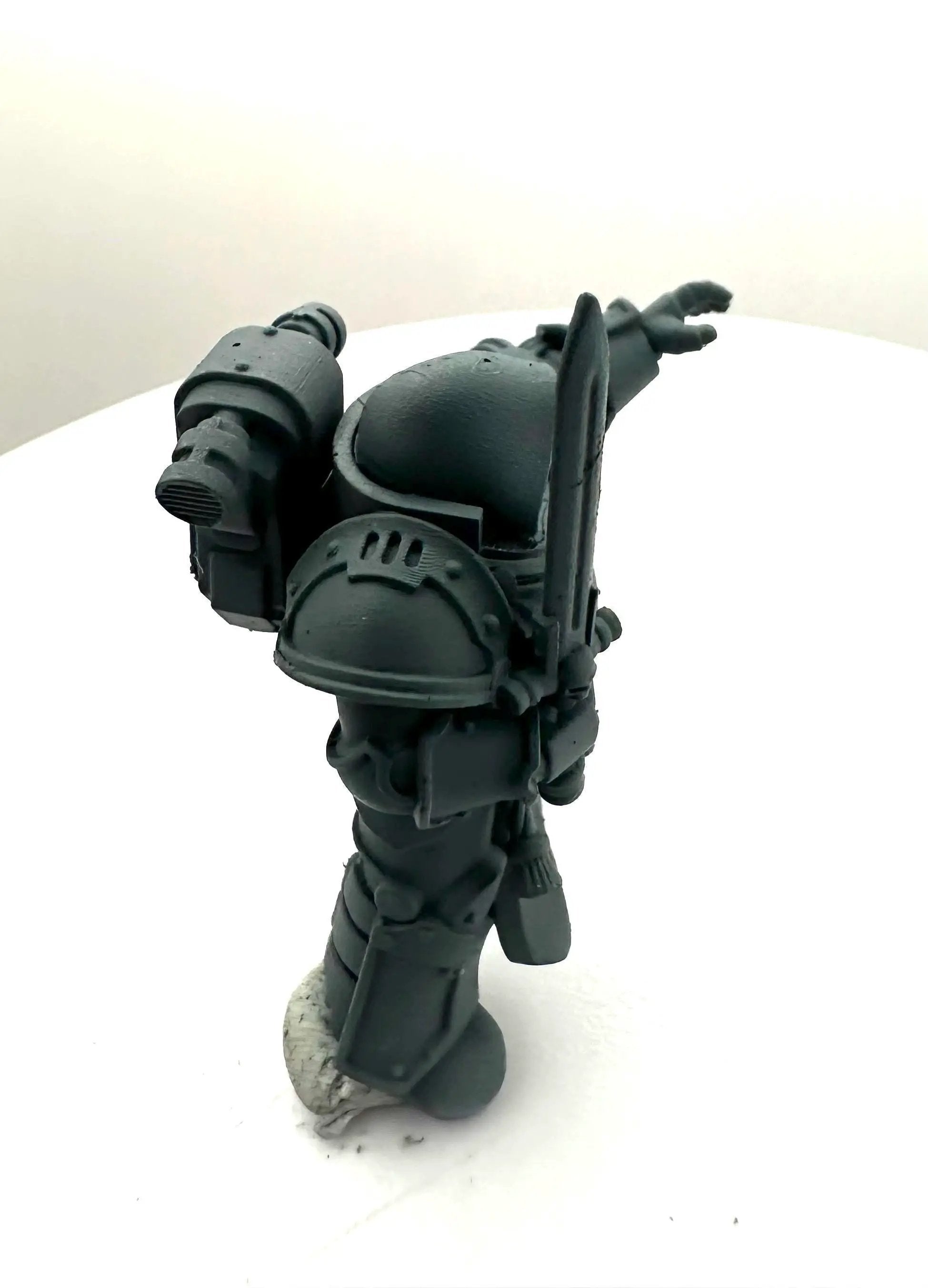Black Lions Mage 3D printed miniature by Last Hope Miniatures, detailed figure with intricate armor and staff for tabletop gaming.