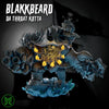 3D printed Blakk Beard Throat Kutta miniature by Last Hope Miniatures from Mekka Miniatures, detailed with intricate design.