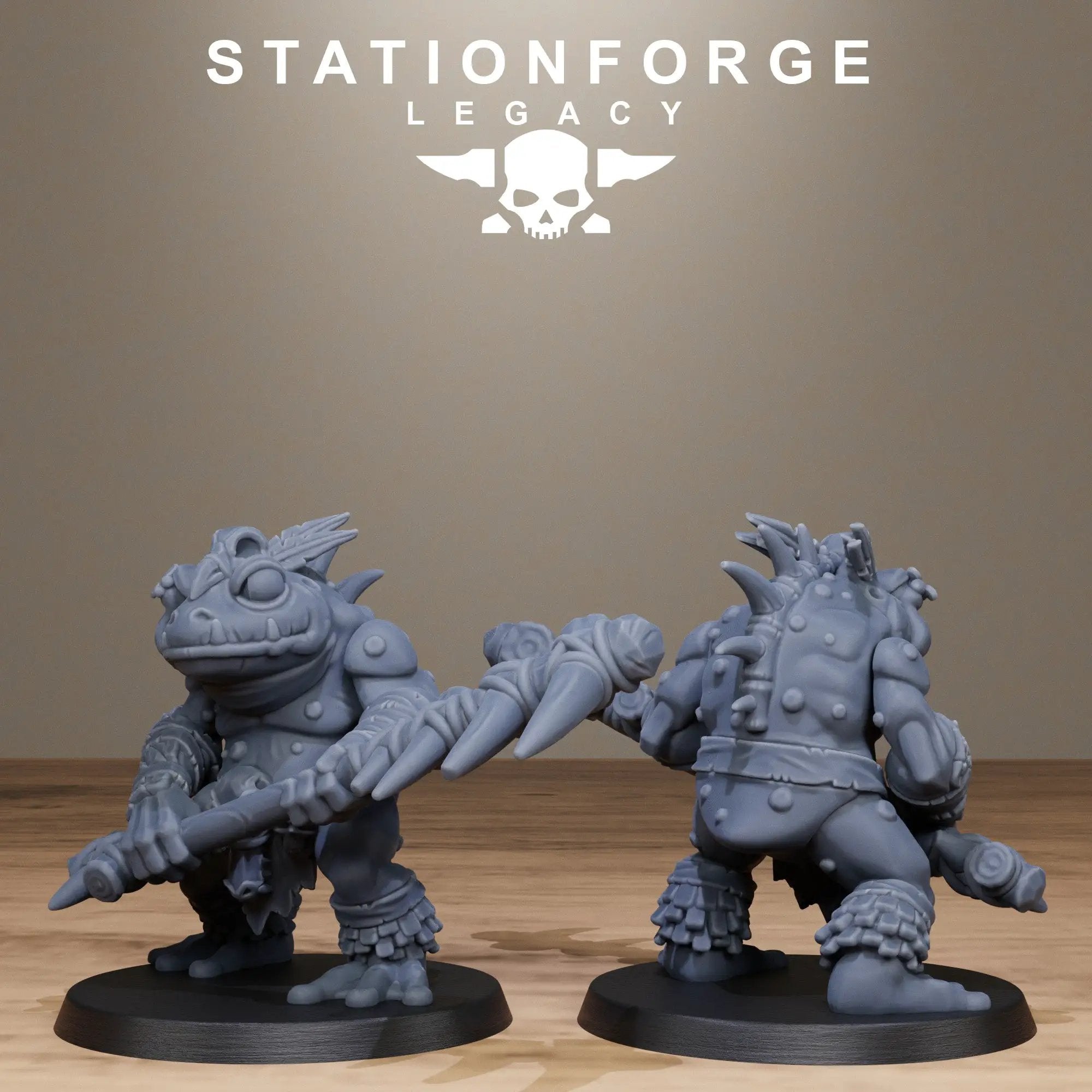 3D printed Bogkin Heavies miniature by Last Hope Miniatures from Stationforge Miniatures, detailed sci-fi character figure.
