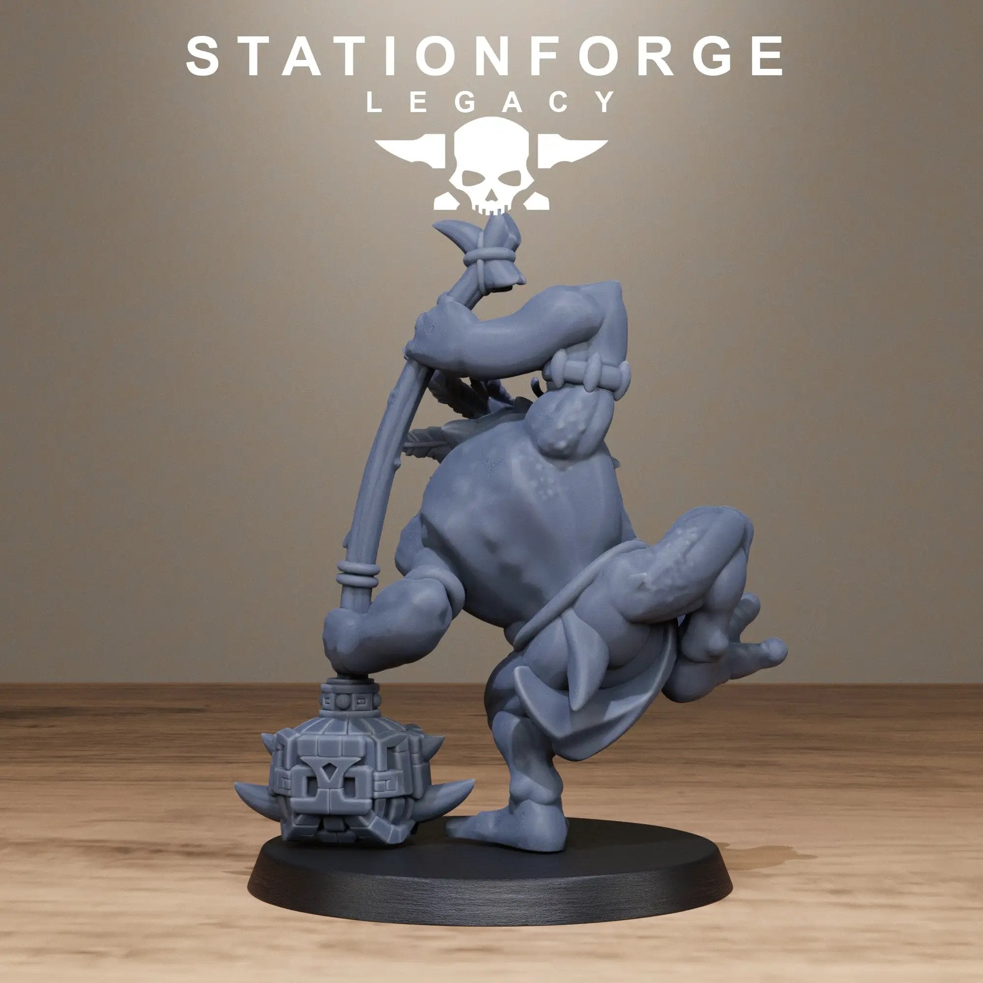 3D printed Bogkin Ogres miniature by StationForge Miniatures, showcasing detailed ogre figures in a fantasy tabletop game style.