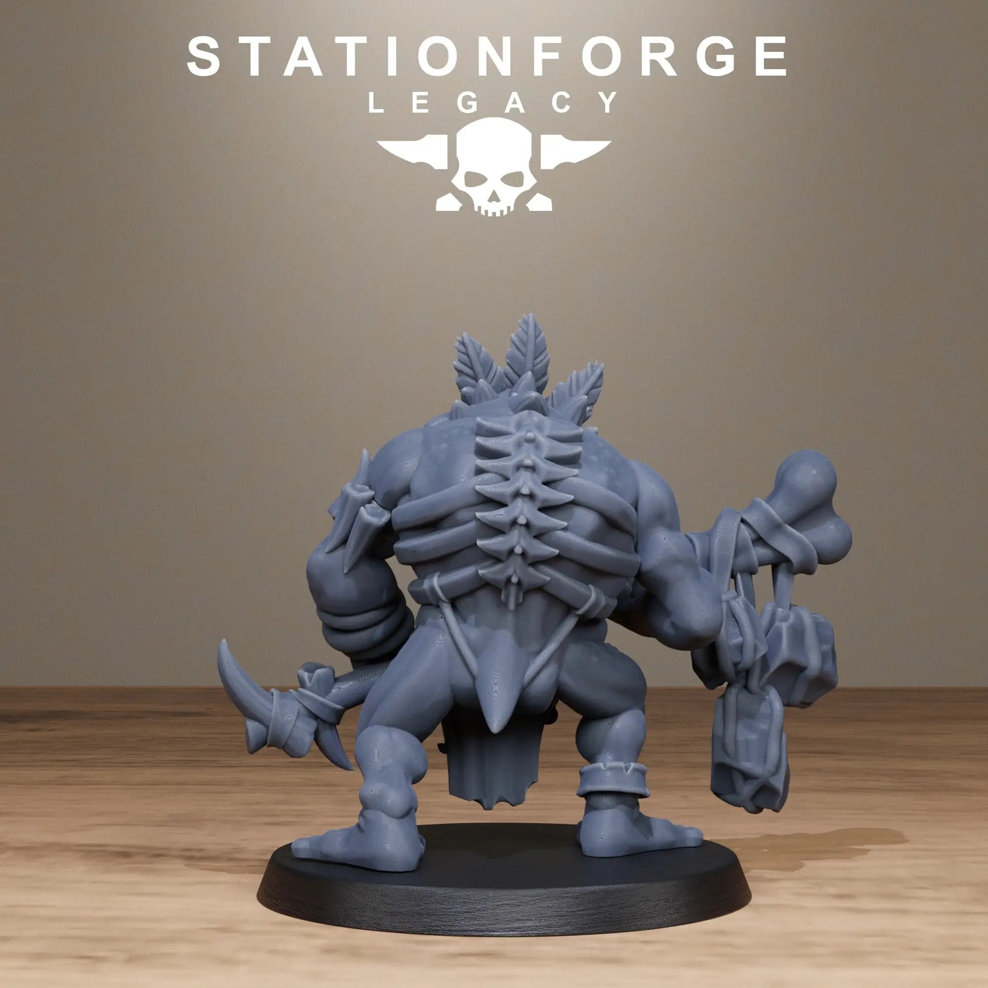 3D printed Bogkin Ogres by StationForge Miniatures, detailed fantasy miniatures for tabletop gaming by Last Hope Miniatures