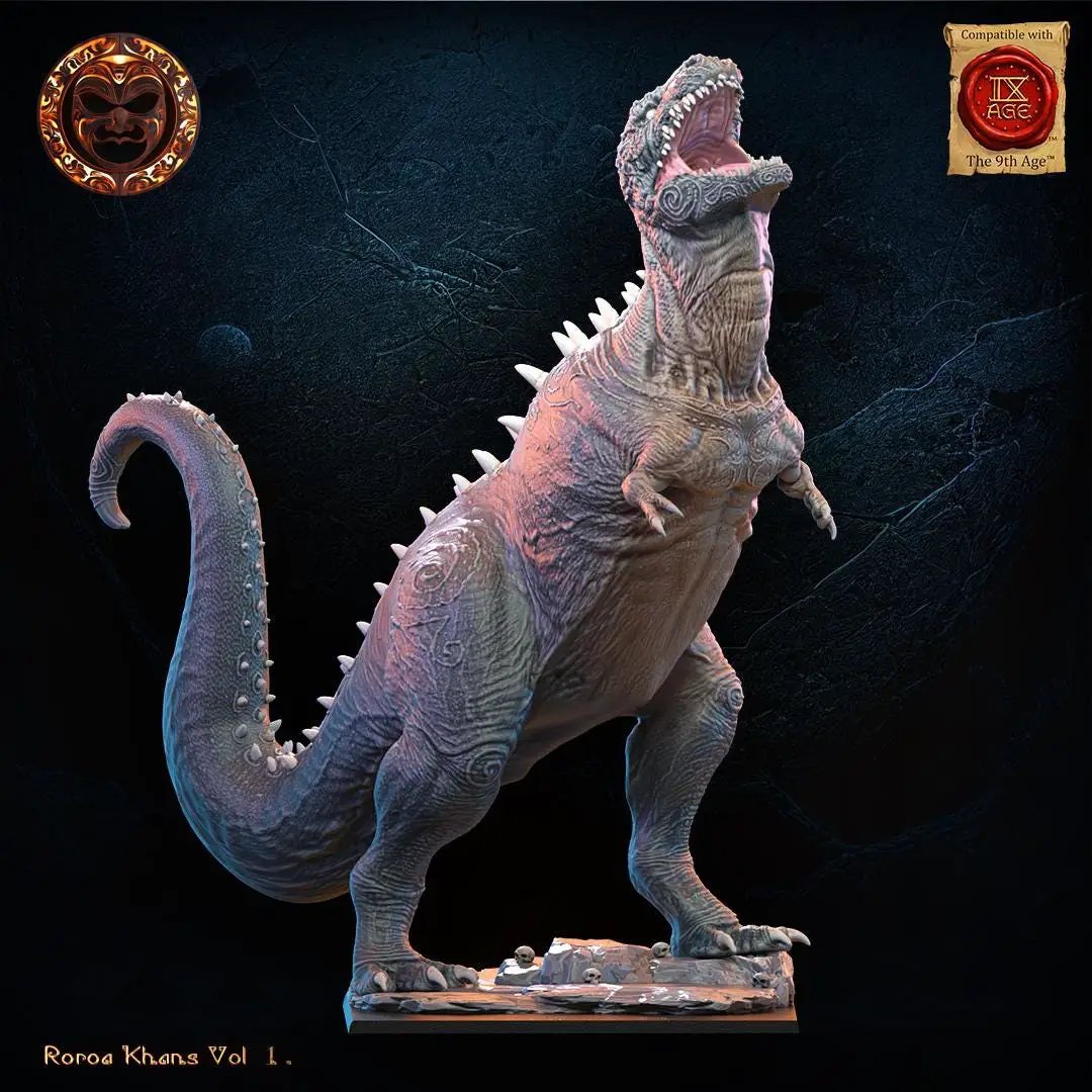 3D printed Burrunjor miniature by Lost Kingdom Miniatures, detailed creature model from Last Hope Miniatures for tabletop gaming