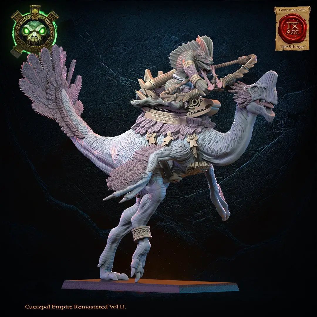 3D printed Ceratomimus Bow Heroine miniature by Lost Kingdom Miniatures, featuring detailed fantasy character with bow and armor.
