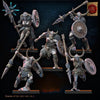 3D printed Chaos Barbarian Regiment by Last Hope Miniatures for Lost Kingdom Miniatures, featuring detailed fantasy warrior figures.