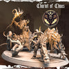 3D printed Chaos Beast War Chariot by Last Hope Miniatures, featuring detailed monstrous design and intricate sculpting.