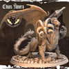 3D printed Chaos Chimera miniature by Last Hope Miniatures for Monolith Arts, featuring detailed monster with multiple heads and wings.