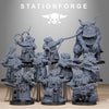 3D printed corrupted guard dwarves from StationForge Miniatures, detailed fantasy dwarf figures for tabletop gaming.