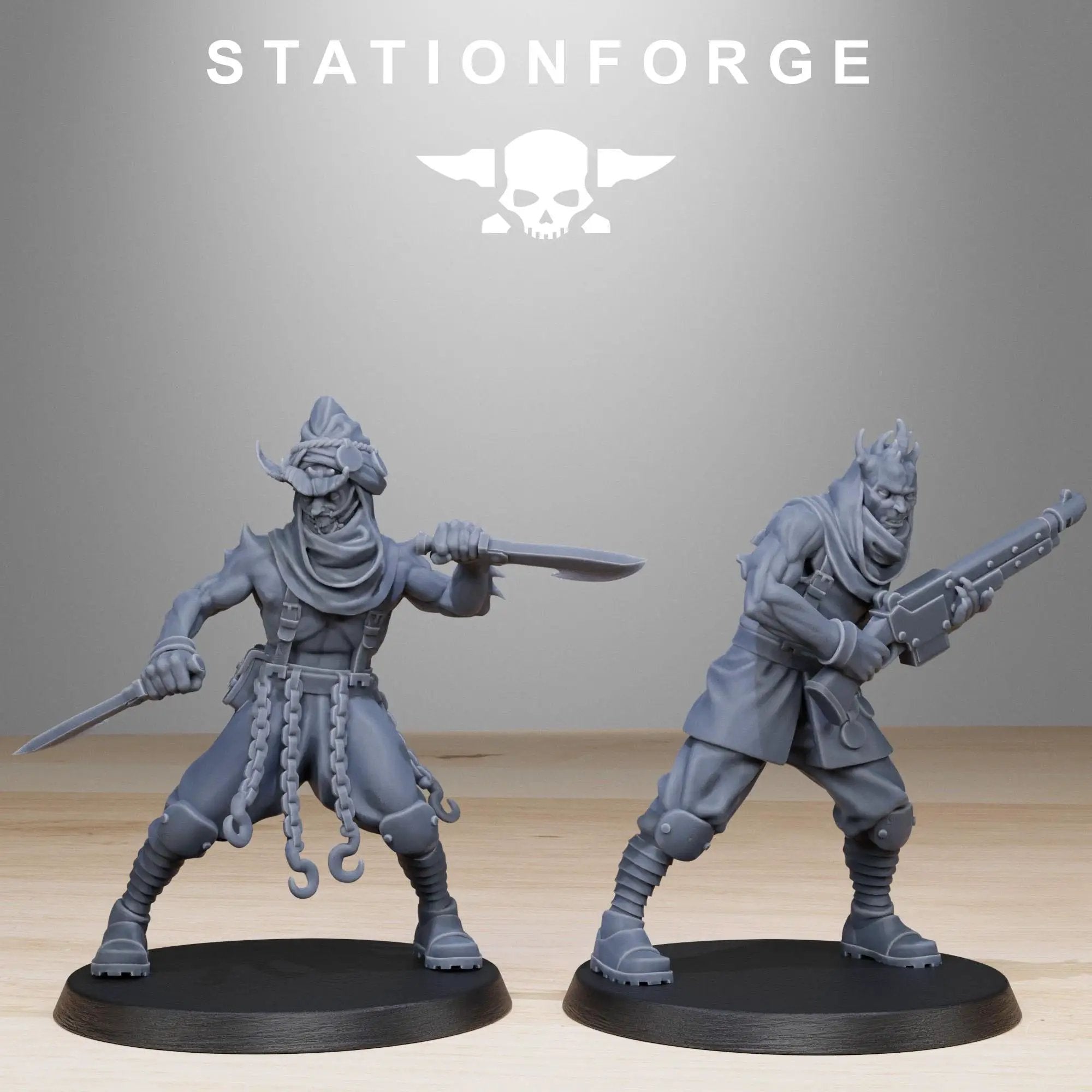 3D printed Corrupted Guard Leachers by StationForge Miniatures, detailed fantasy miniatures from Last Hope Miniatures.