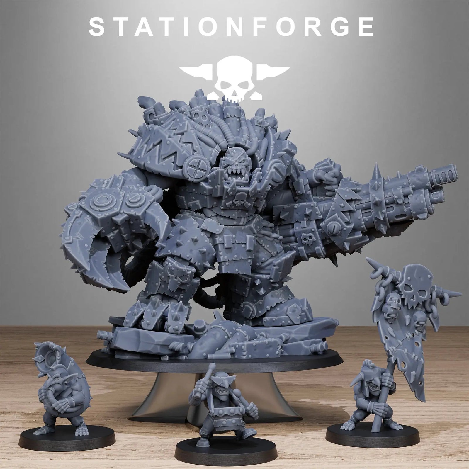 3D printed Da Grandest Nutta miniature by StationForge Miniatures, detailed fantasy character from Last Hope Miniatures collection.