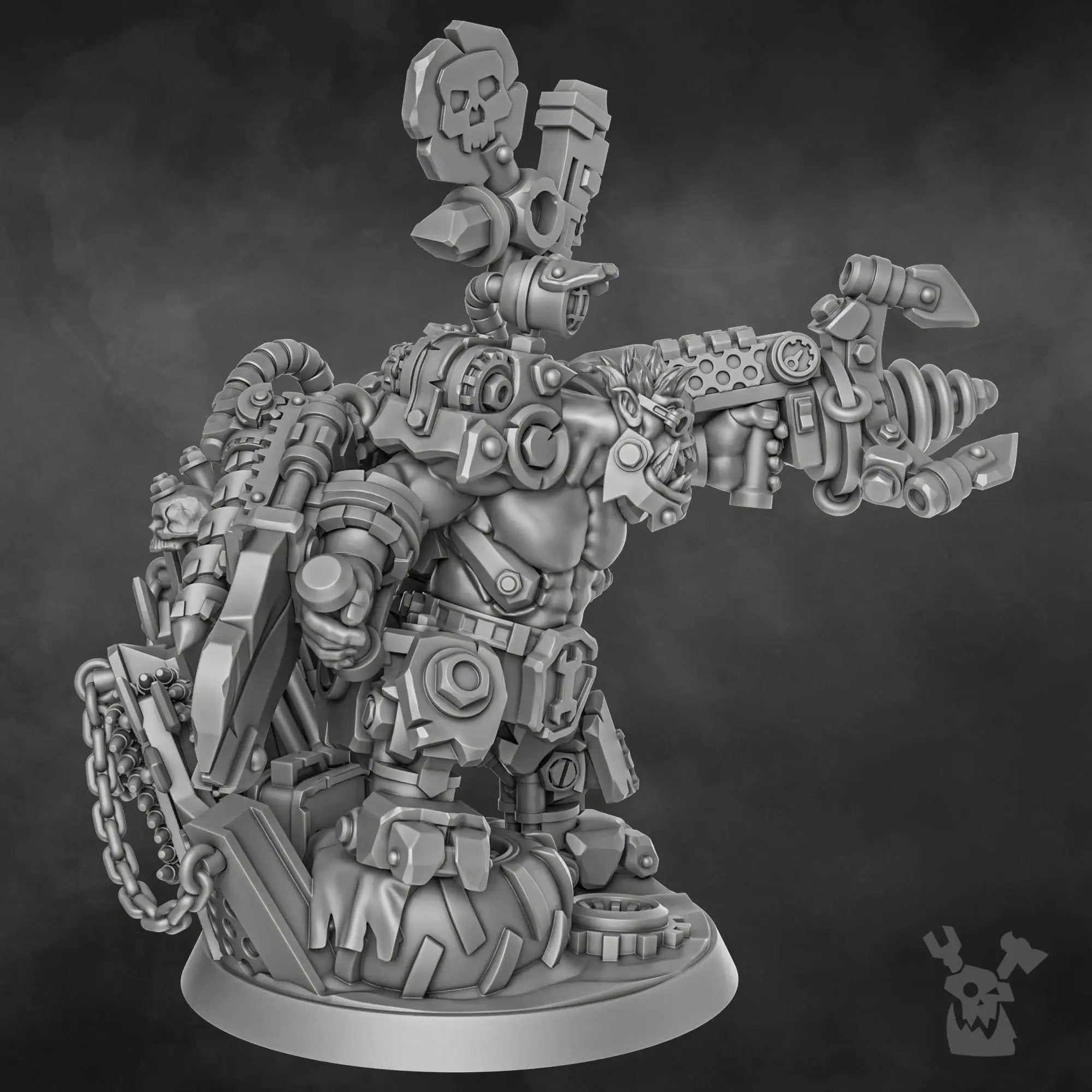 3D printed Da Ork Tech model by Last Hope Miniatures from DakkaDakka Miniatures, featuring detailed ork machinery and tech accessories.
