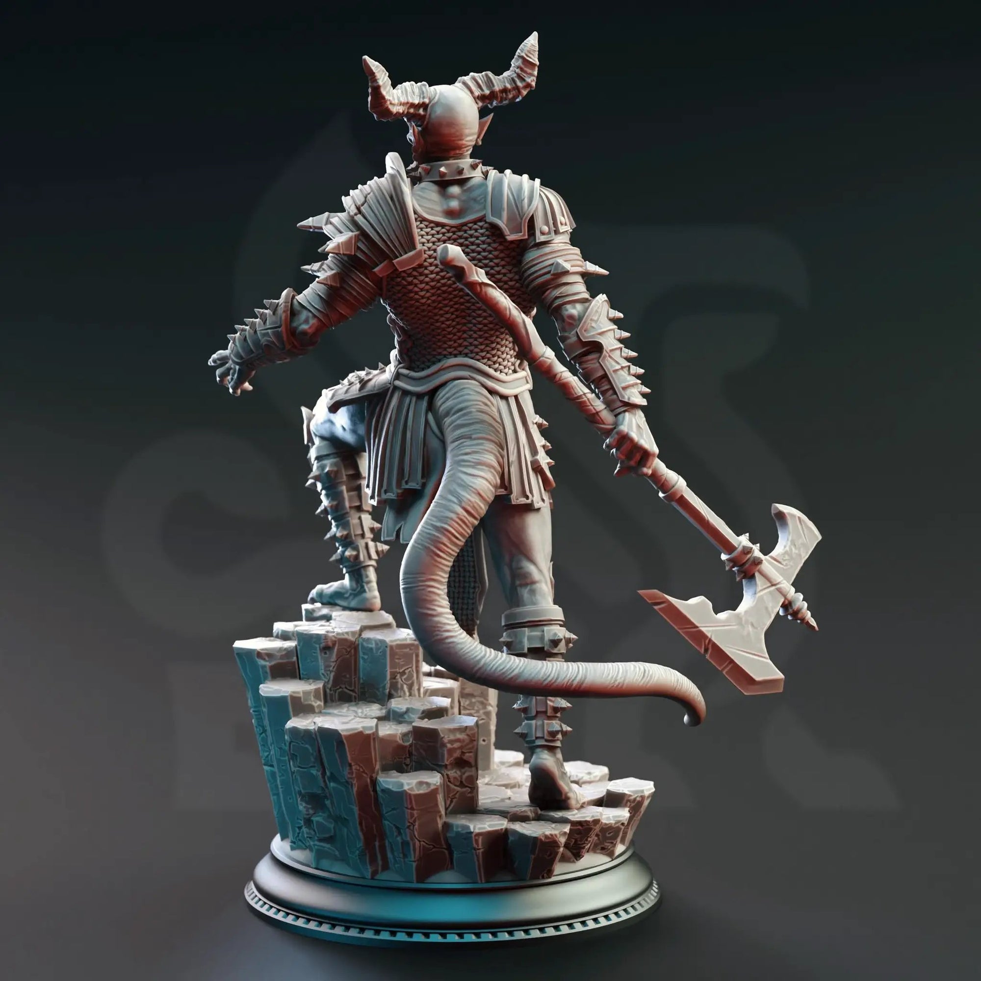 3D printed Devil Warriors of the Hells miniatures by Last Hope Miniatures, featuring detailed demonic figures from DM Stash.