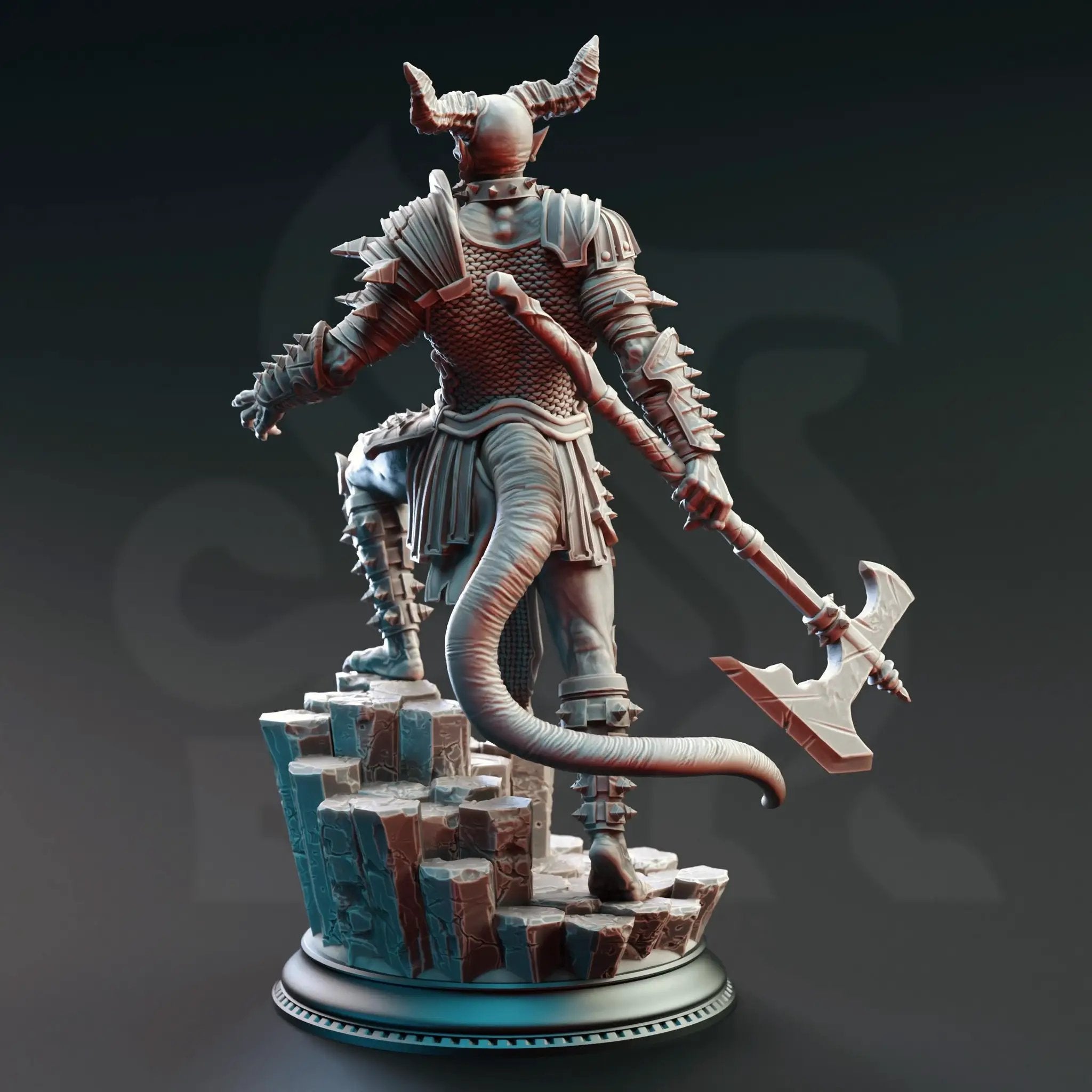 3D printed Devil Warriors of the Hells miniatures by Last Hope Miniatures, featuring detailed demonic figures from DM Stash.