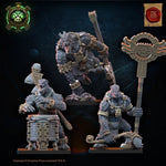 3D printed dragon elder command group from Lost Kingdom Miniatures by Last Hope Miniatures, featuring detailed dragon figures.